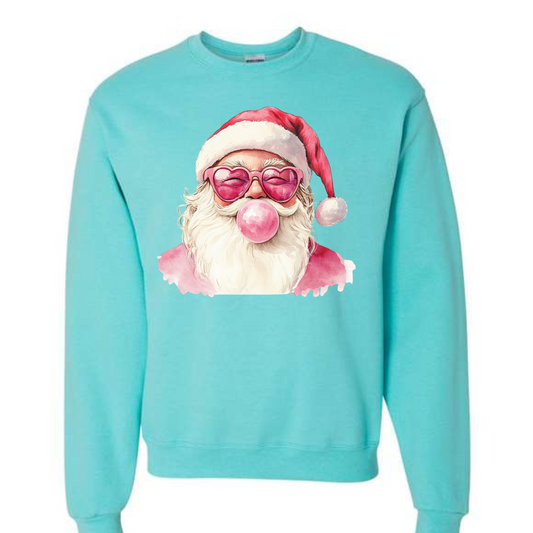 Wholesale Bubblegum Santa - Pink Sweatshirt