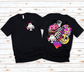 Wholesale Retro Halloween Graphic Tee - Fuchsia Tee