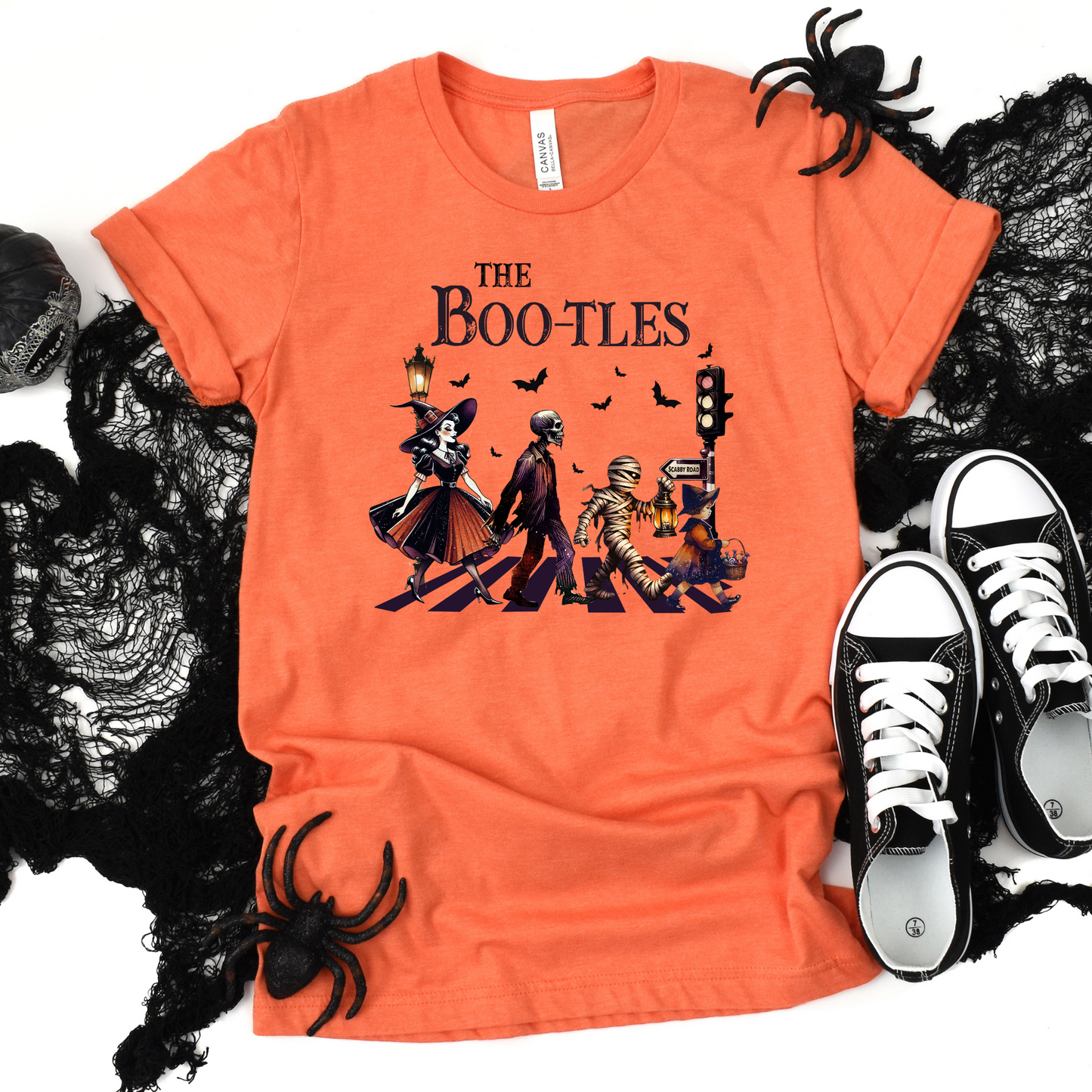 Wholesale The Bootles Graphic Tee - Heather Orange Tee