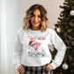 Wholesale Santas favorite hot mess - Pink Sweatshirt