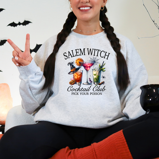 Wholesale Salem Witch Cocktail Club - Ash Sweatshirt