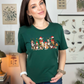 Wholesale Christmas Dogs Graphic Tee - Evergreen Tee