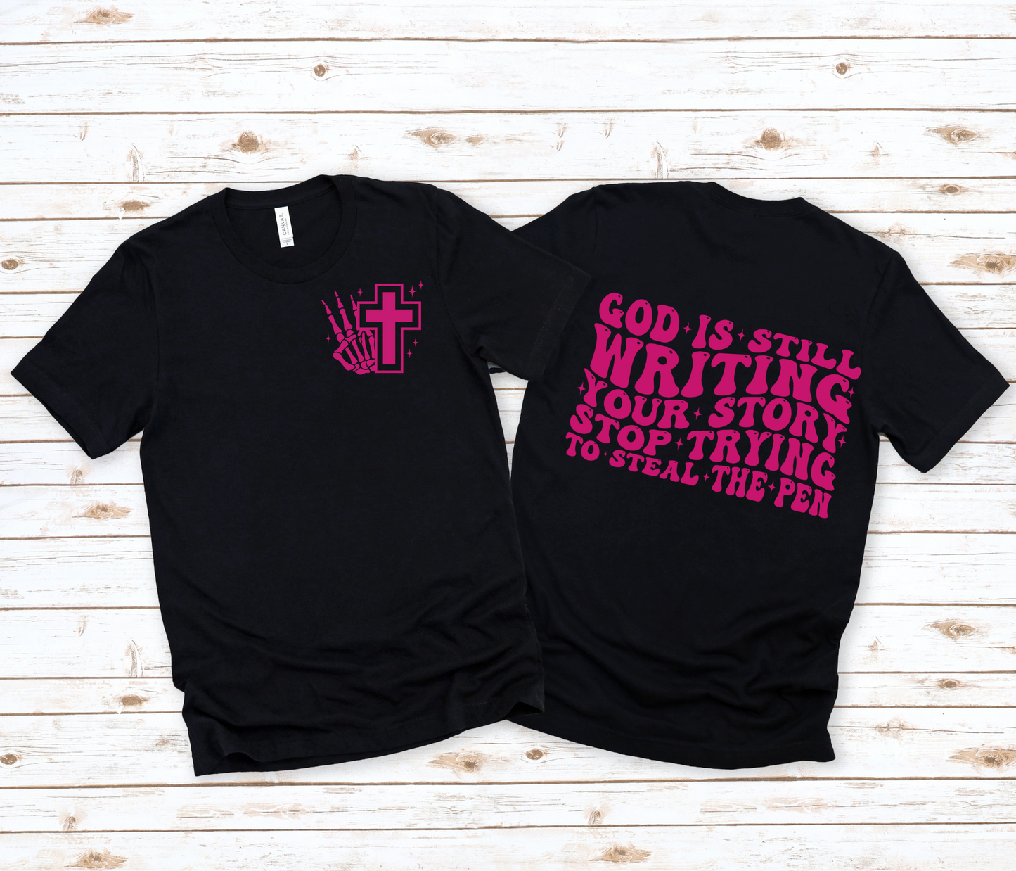 Wholesale Writing Your Story Graphic Tee - Grey Tee