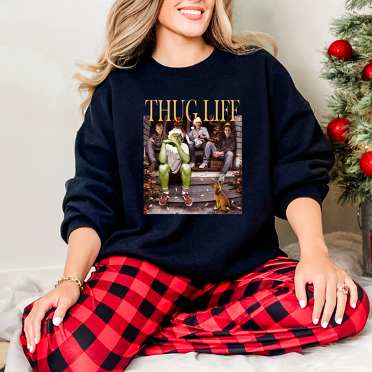 Wholesale Christmas Thug Life - Black Sweatshirt