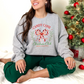 Wholesale Candy Cane Christmas Club - White Sweatshirt