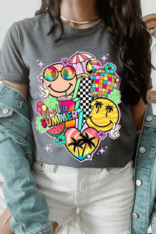  Hello Summer Collage Graphic T Shirts