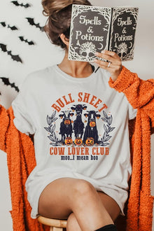  Bull Sheet Cow Lover Club Graphic Tee