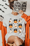 Cute Ghost Fall Pumpkin Halloween Graphic Tee