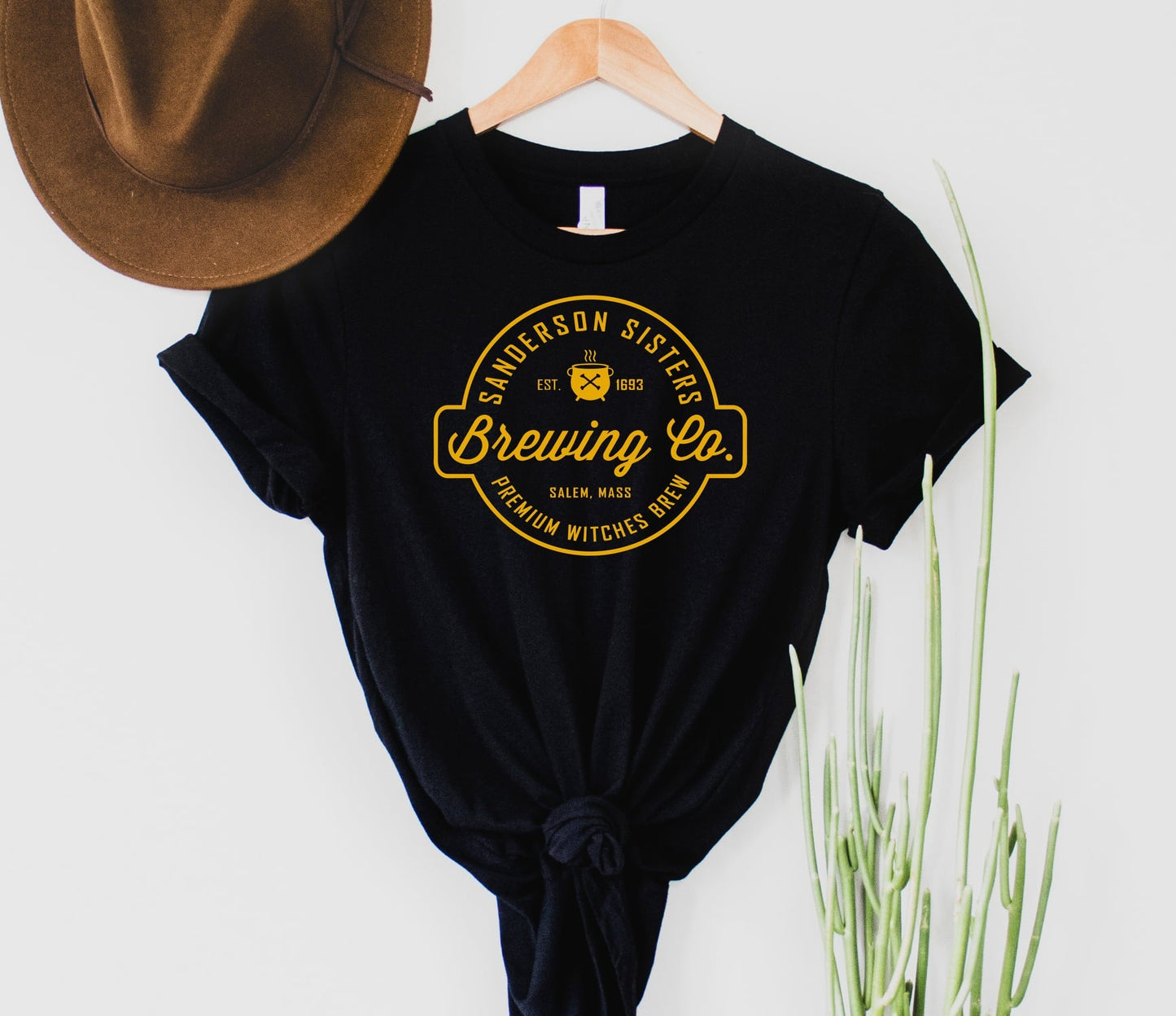 Wholesale Witch Sisters Logo Graphic Tee - Black