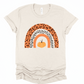 Wholesale Fall Rainbow Graphic Tee - Charcoal