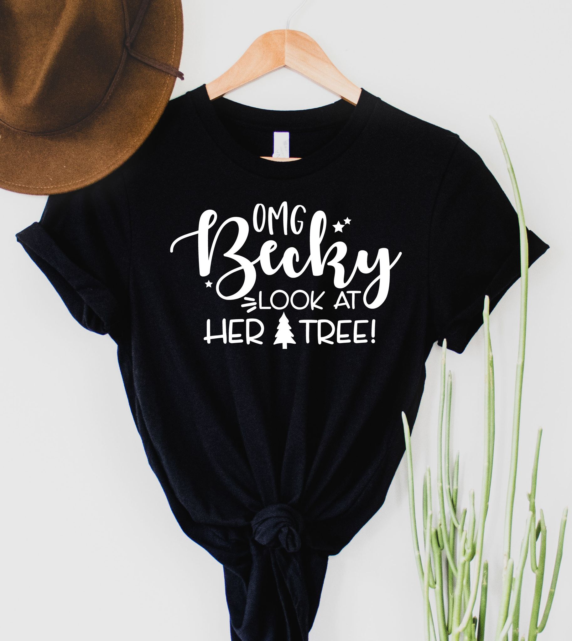Wholesale Look at Her Tree Graphic Tee - Black