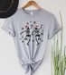 Wholesale Christmas Skeletons Graphic Tee - White