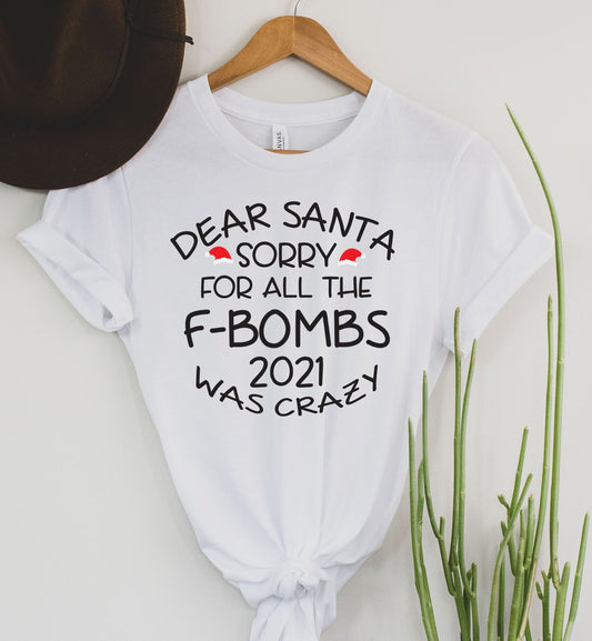 Wholesale Sorry for the F-bombs Graphic Tee - White