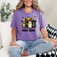 Wholesale Moo Boo Graphic Tee - Heather Team Purple Tee