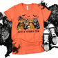 Wholesale Cat Spooky Paw Graphic Tee or Sweatshirt - Heather Orange Tee