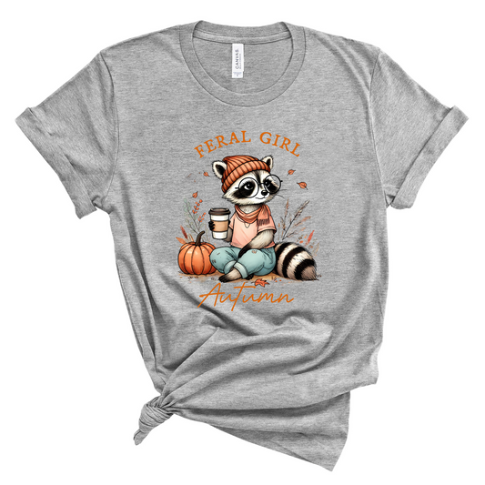 Wholesale Feral Girl Autumn Graphic Tee - Heather Dust Tee