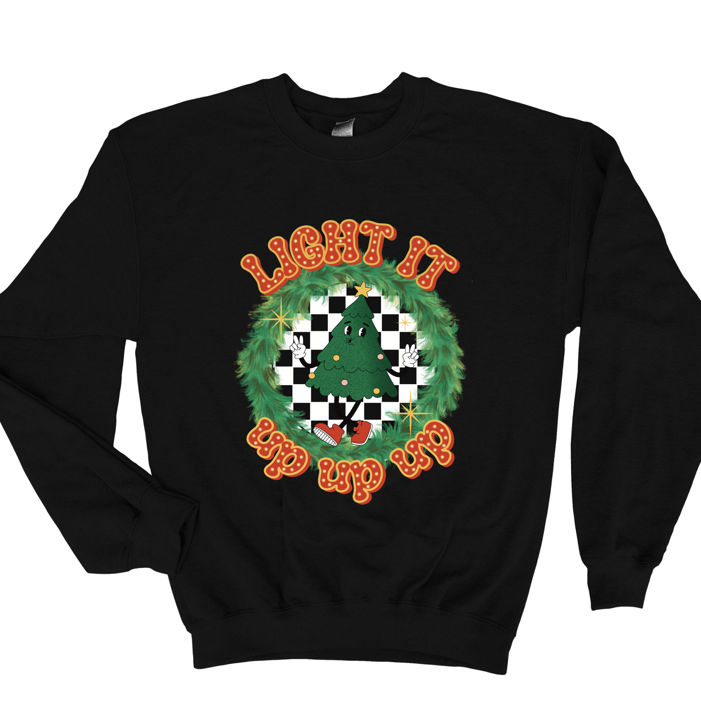 Wholesale Light it up up up Graphic Tee - Black Tee