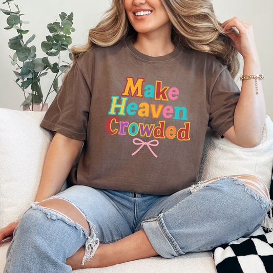 Wholesale Colorful Make Heaven Crowded Graphic Tee - CC Espresso Tee