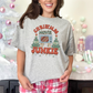Wholesale Retro Christmas Movie Junkie Graphic Tee - Sport Grey Tee