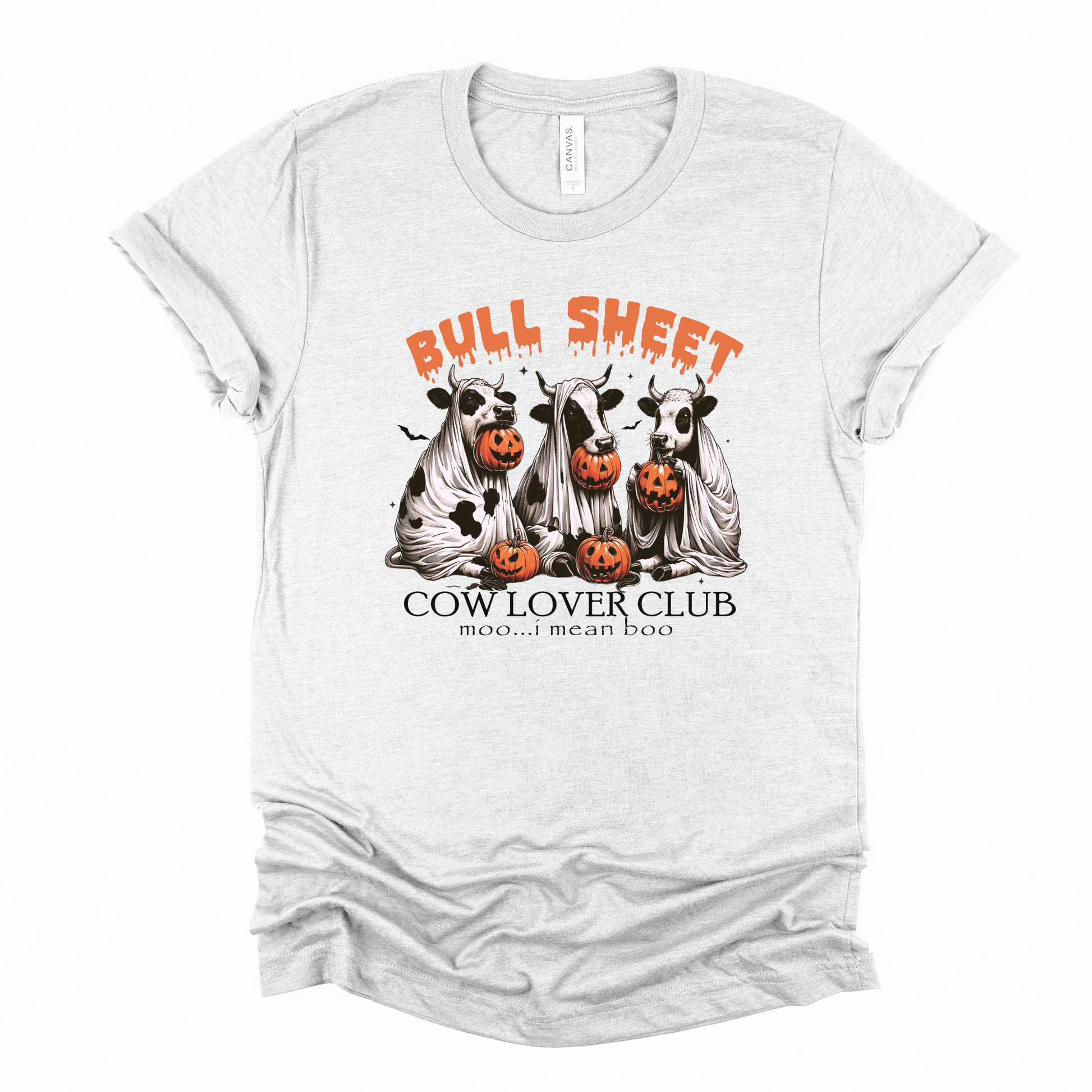 Wholesale Bull sheet cow lover club Graphic Tee - Heather Dust Tee