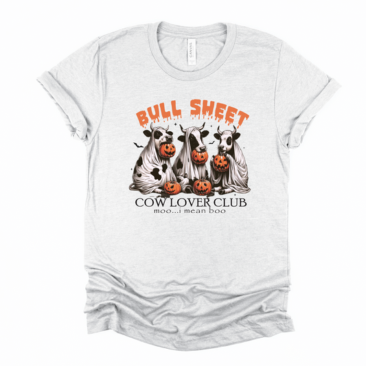 Wholesale Bull sheet cow lover club Graphic Tee - Heather Dust Tee