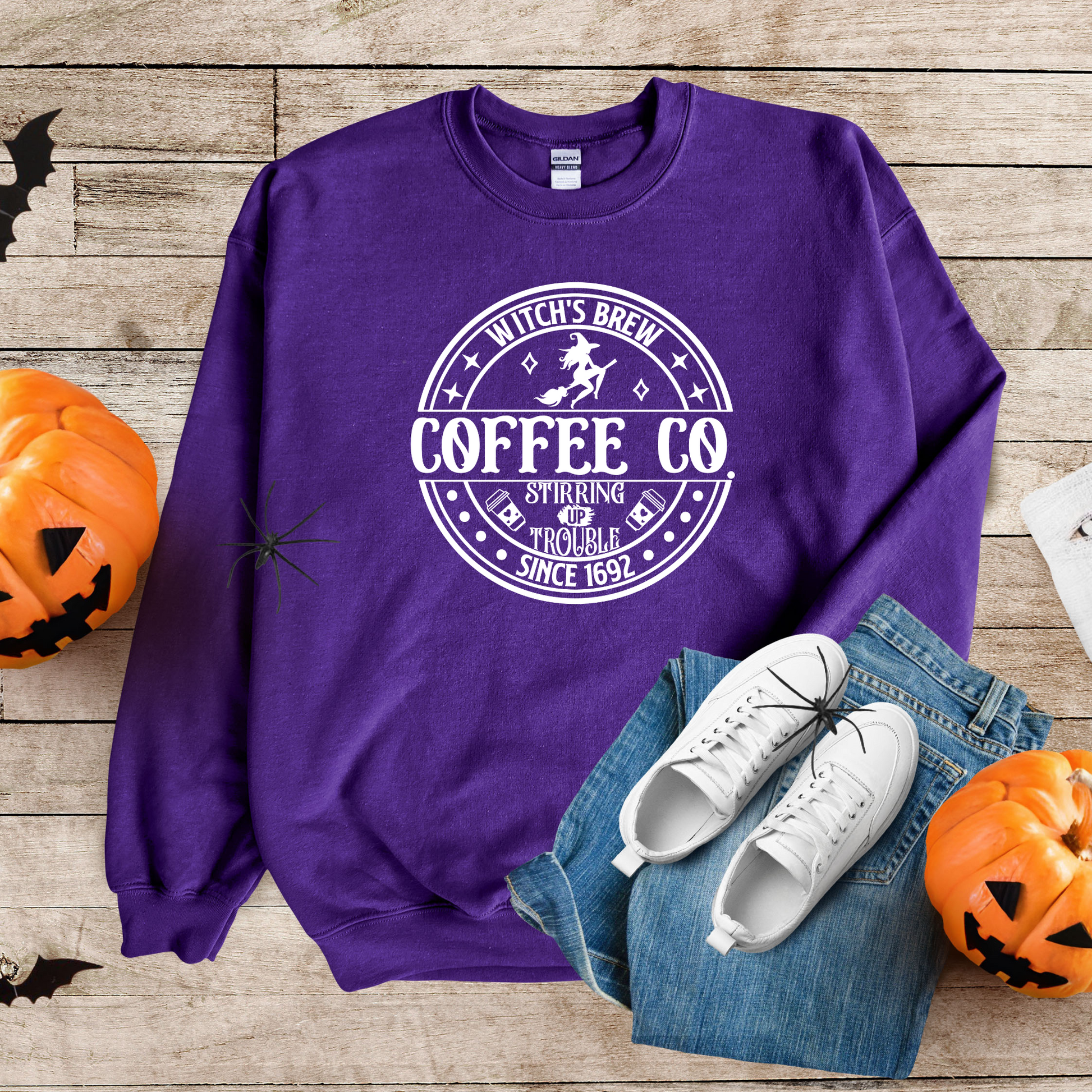 Wholesale Witches Brew Coffee Co - Purple Sweatshirt
