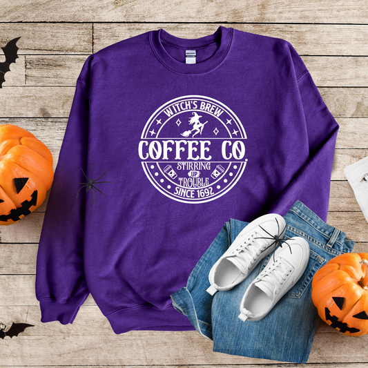 Wholesale Witches Brew Coffee Co - Purple Sweatshirt