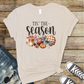 Wholesale Fall Season Graphic Tee - Grey Tee