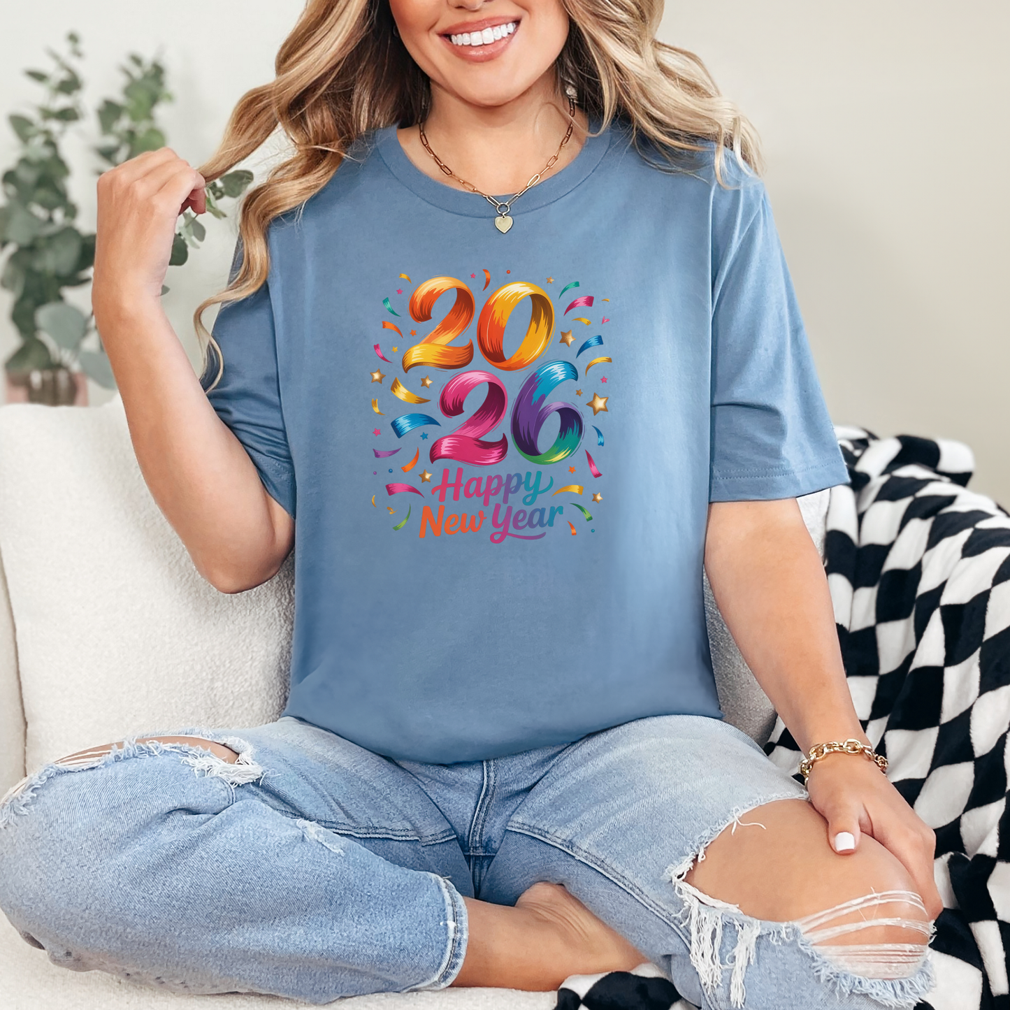 2026 Happy New Year Graphic Tee