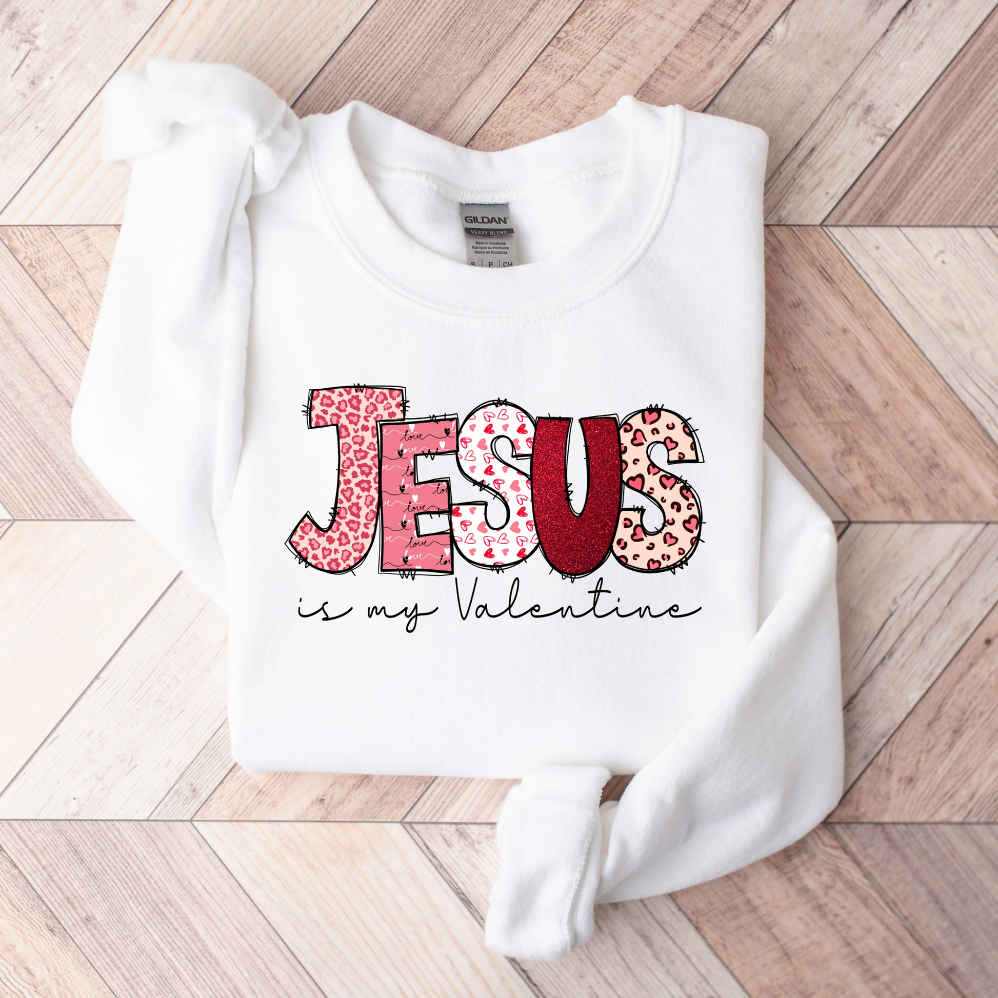 Wholesale Jesus is my Valentine Graphic Tee - Pink Tee