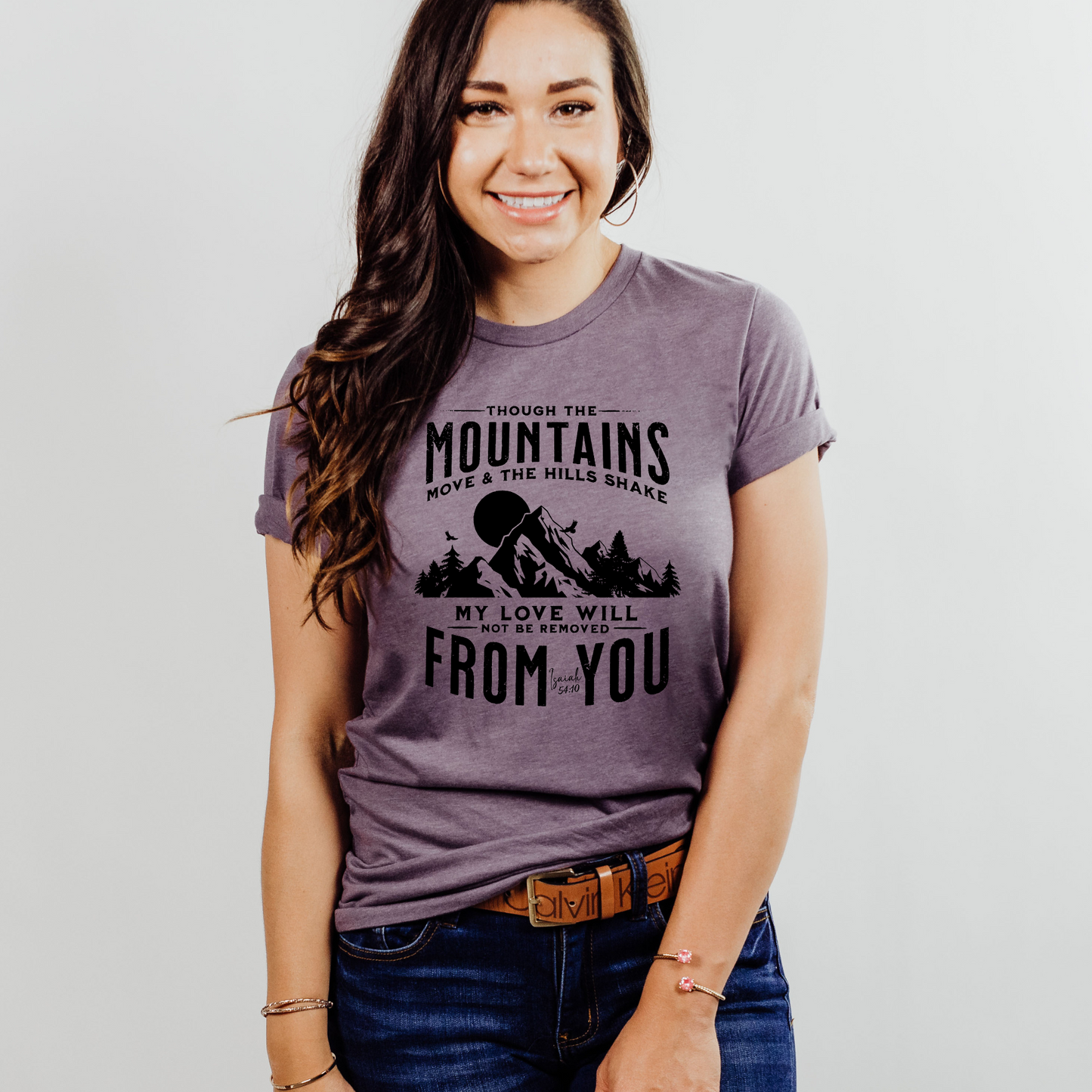 Wholesale Though the mountains move Graphic Tee - Kelly Green Tee