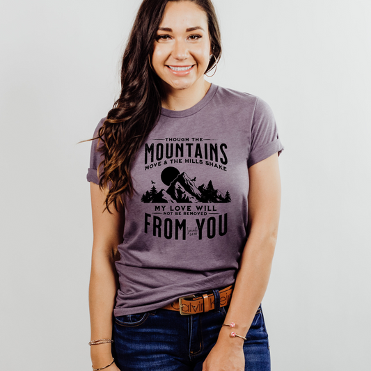 Wholesale Though the mountains move Graphic Tee - Kelly Green Tee