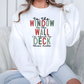 Wholesale Window Wall Deck Sweatshirt - White Sweatshirt