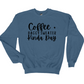Wholesale Coffee & Baggy Sweater - Indigo Blue Sweatshirt