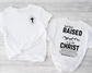 Wholesale Raised up with Christ Graphic Tee - White Tee