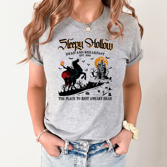 Wholesale Sleepy Hollow Graphic Tee - Grey Tee