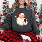 Wholesale Vintage Santa Sweatshirt - Black Sweatshirt