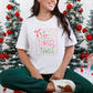 Wholesale Tinsel in a Tangle Colorful Graphic Tee - White Tee