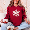 Yarn Snowflake Sweatshirt