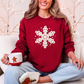Yarn Snowflake Sweatshirt
