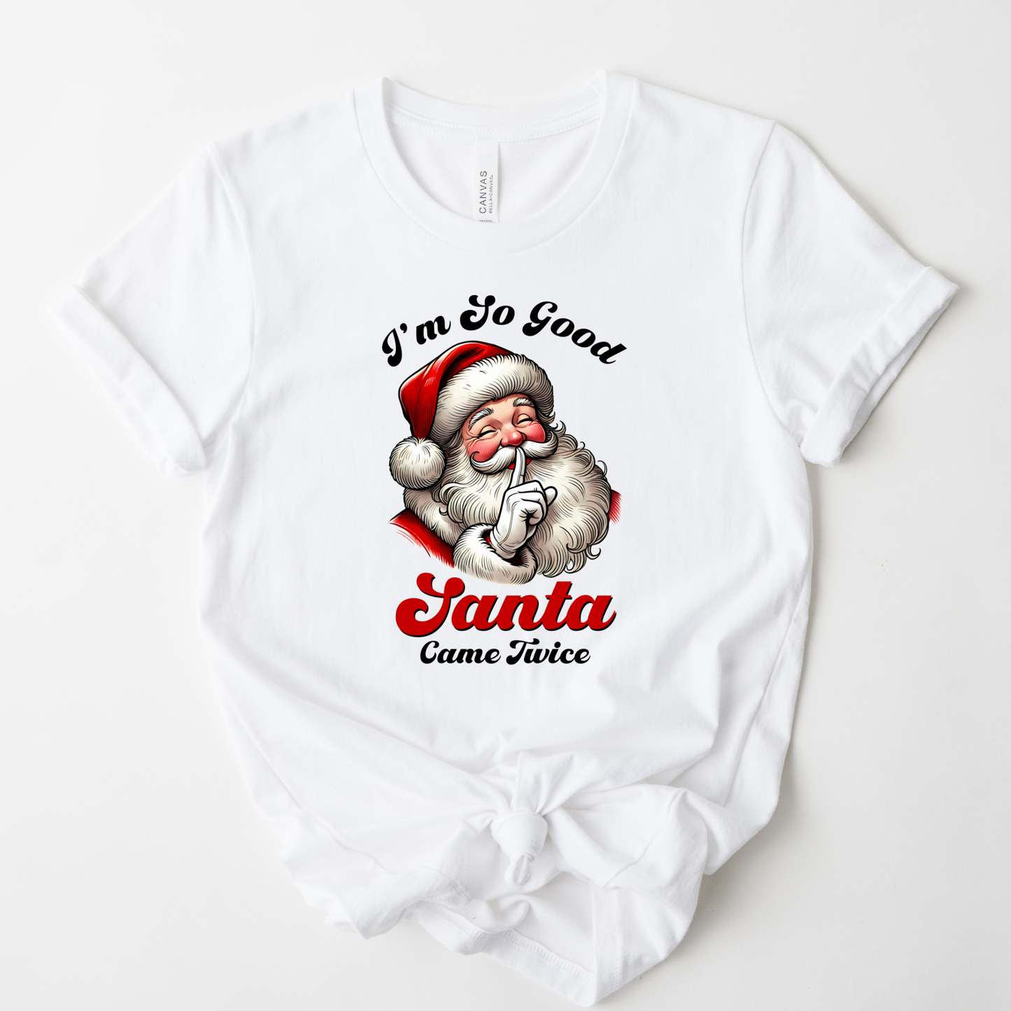 Wholesale Santa Came Twice - Grey Tee