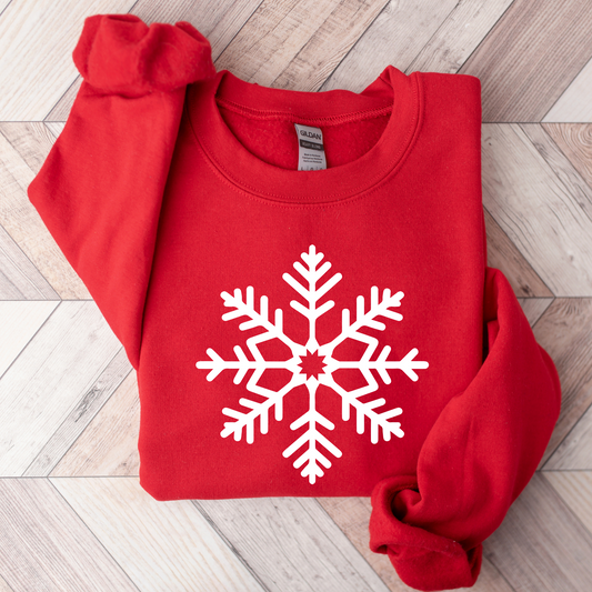 Wholesale Winter Snowflake - Black Sweatshirt