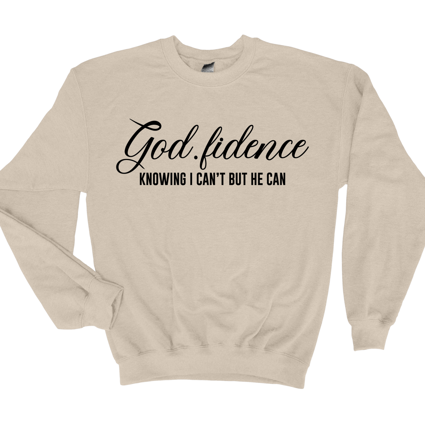 Wholesale Godfidence Graphic Tee - Sand Sweatshirt