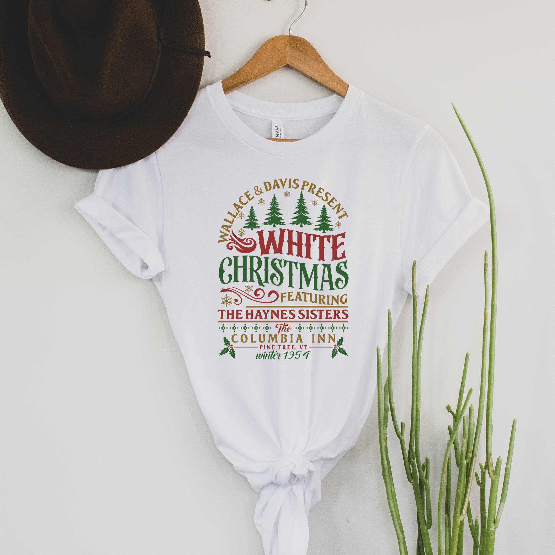 Wholesale White Christmas Columbia Inn - White Tee