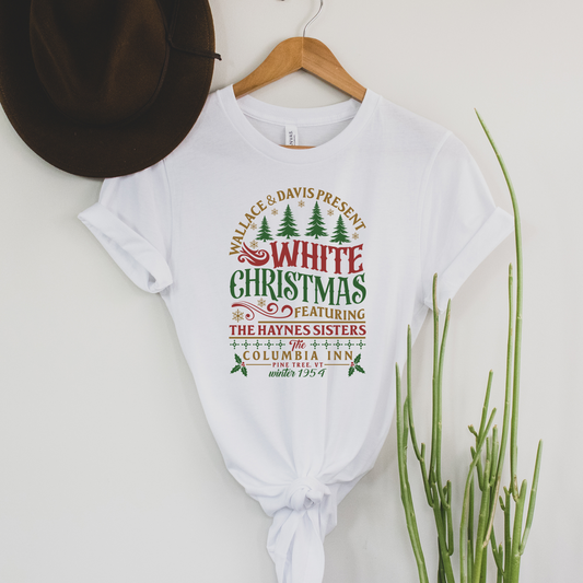 Wholesale White Christmas Columbia Inn - White Tee
