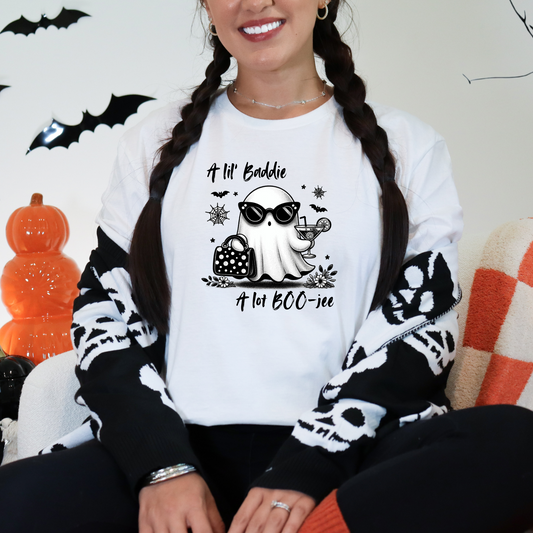 Wholesale Boujee Baddie Graphic Tee - White Tee
