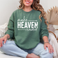 Wholesale Make Heaven Crowded Cross Sweatshirt - Heather Dark Green Sweatshirt