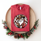 Wholesale Cowboy Santa - Heather Red Tee
