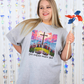 Wholesale Brushstroke One Nation Graphic Tee - White Tee