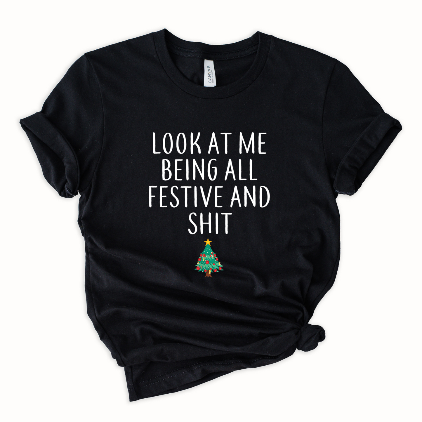 Wholesale All festive and shit Graphic Tee - Red Tee